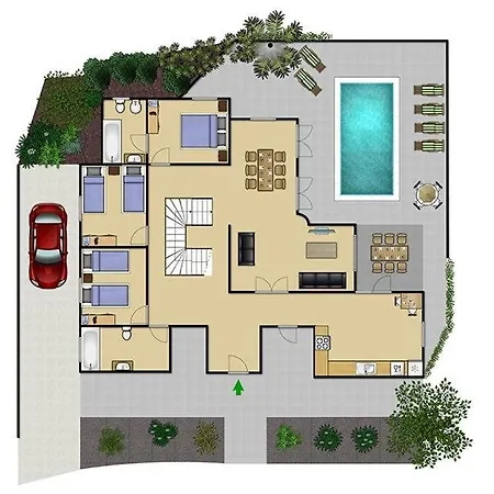 Вилла Puerto Del Carmen Sleeps 10 Pool Air Con Wifi Пуэрто дель Кармен